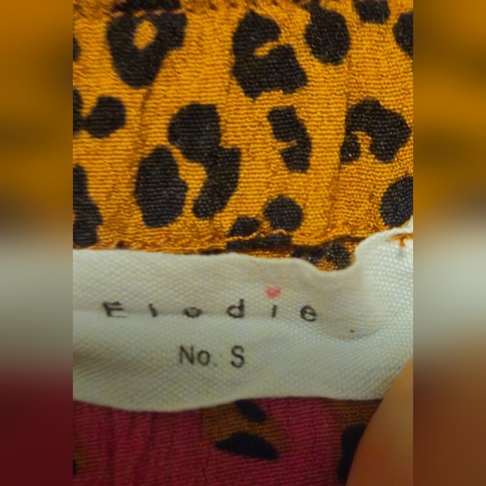 Elodie Leopard And Floral Print Pink and Brown Skirt - Picture 3 of 3